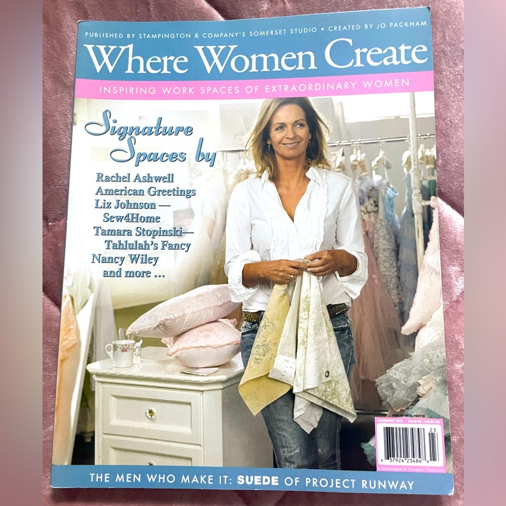 Where Women Create Magazine Excellent Condition